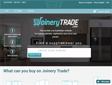 Tablet Screenshot of joinerytrade.com